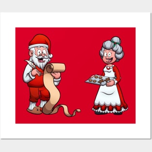 Santa Claus And Mrs. Claus Posters and Art